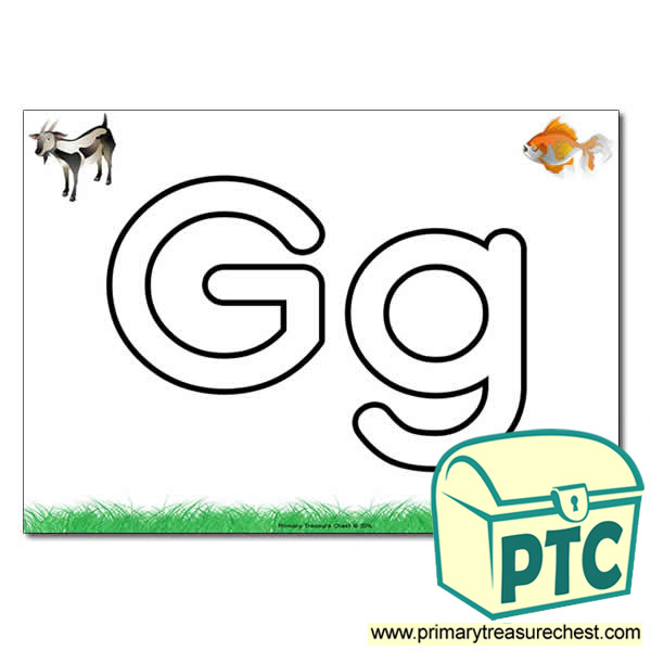  'Gg' Upper and Lowercase Bubble Letters A4 Poster, containing high quality, realistic images