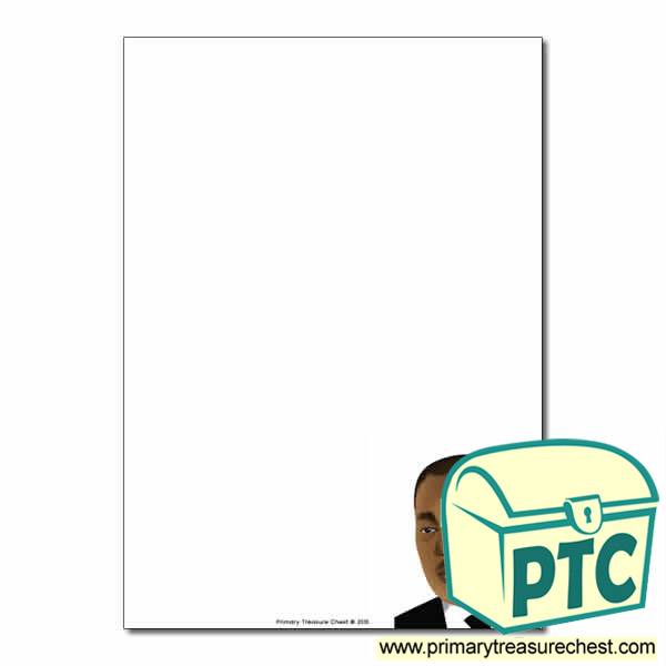Martin Luther King Jr Themed  Page Border/Writing Frame (no lines)
