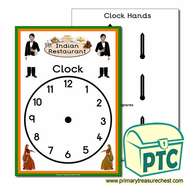 Indian Restaurant Role Play Clock