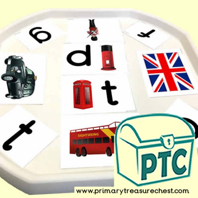 London Phonic Letter Sound Themed Matching Sounds with Pictures