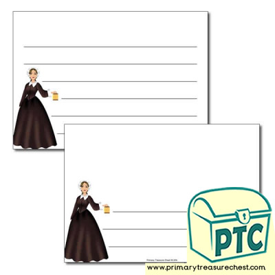 Florence Nightingale Themed Landscape Writing Frame (wide lines)