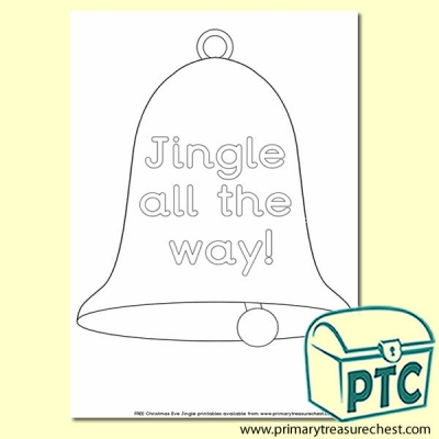 Jingle all the Way! Bell Themed Colouring Sheet