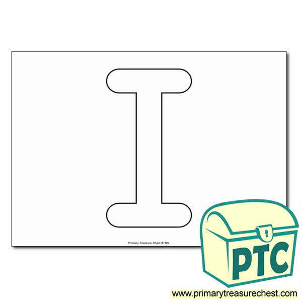 'I' Uppercase Bubble Letter Formation Activity - No Images ...