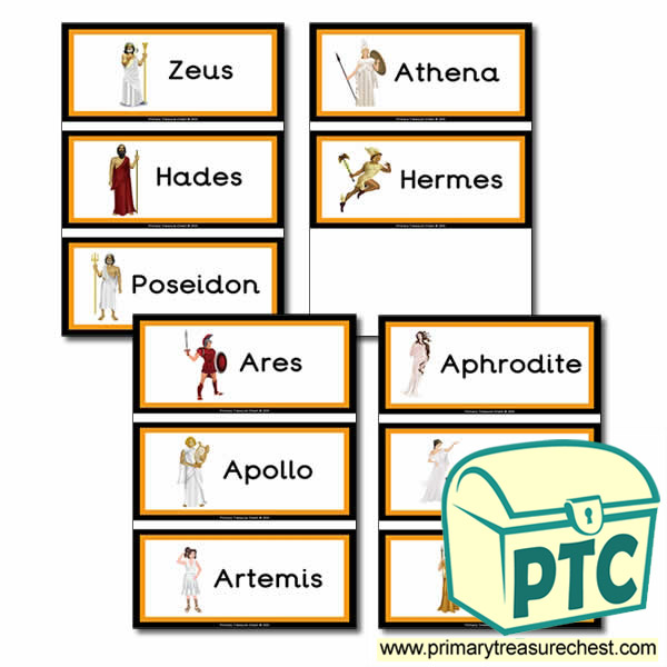 'Ancient Greeks' Themed Flashcards