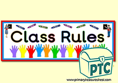 'Class Rules' Classroom Banner / Display Heading