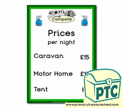 Role Play Campsite Prices