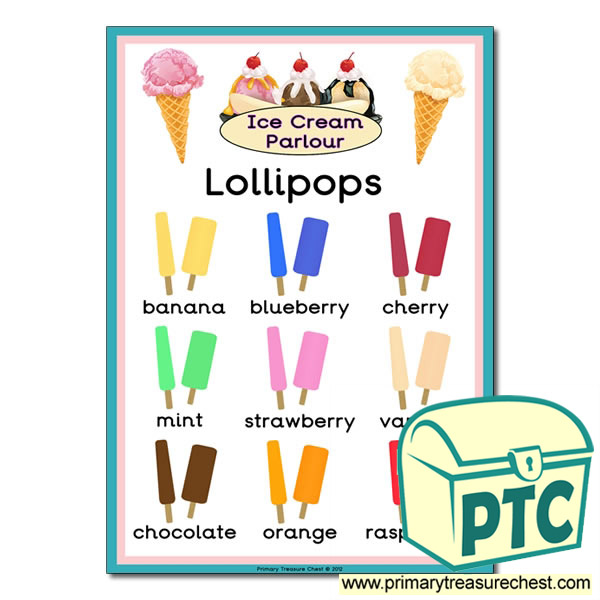 Lollipop  Flavours Poster