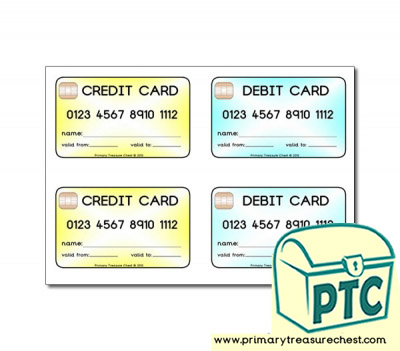 Role Play Credit Cards / Debit Cards