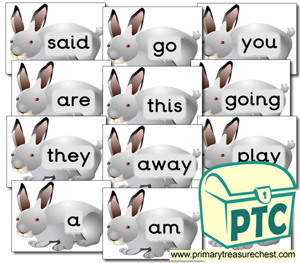 Reception HF Words- Rabbit Themed (group 2)