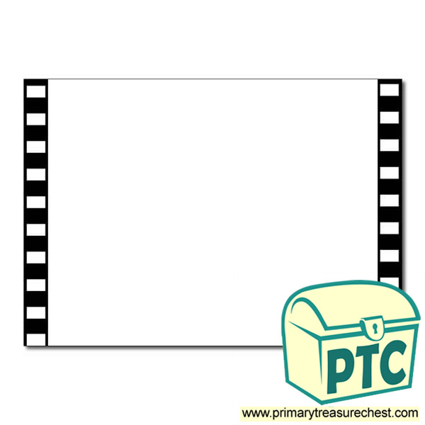 Camera Film Themed Landscape Page Border/Writing Frame (no lines)