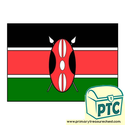 Kenya Flag Poster