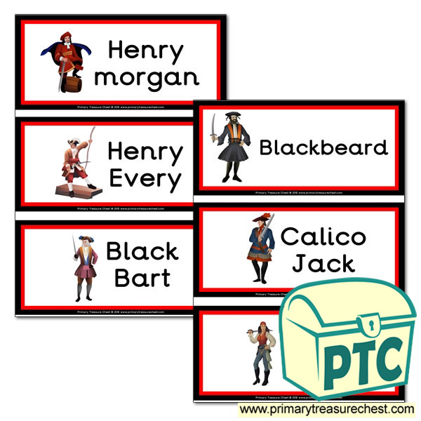 Famous Pirate hemed Flashcards