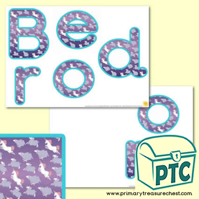 'Bedroom' Display Letters