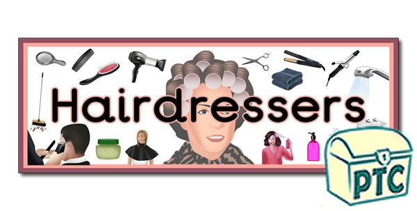  'Hairdressers' Display Heading/ Classroom Banner