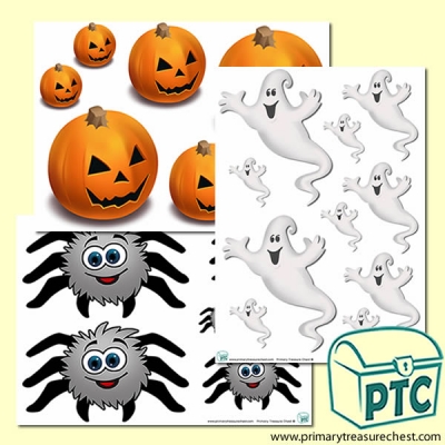 We're Going on a Halloween Hunt Sizes Activity Sheet Images