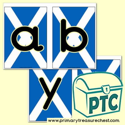 Scottish Flag Themed Bookmarks