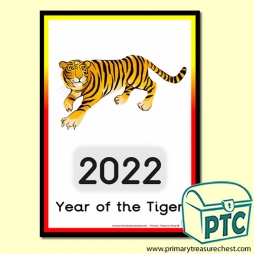 Chinese New Year Poster - 2022 Year of the Tiger