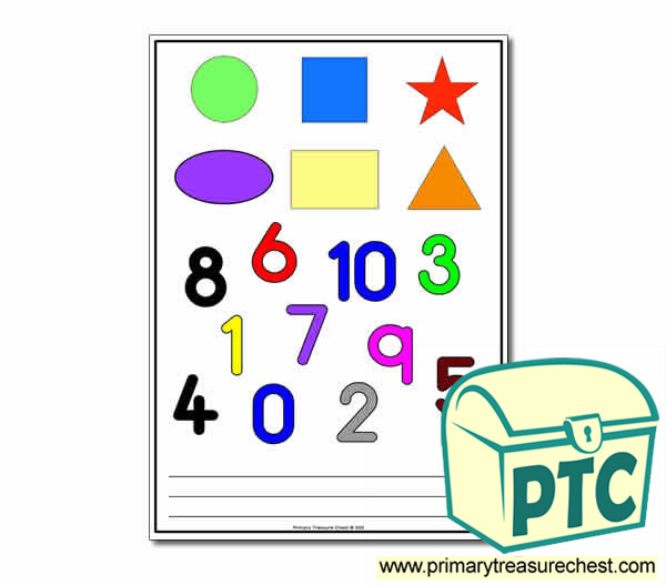 Shapes and Numbers Assessment Sheet