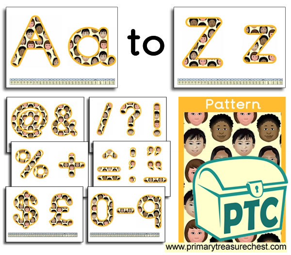 Smiley faces themed Display Lettering