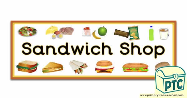 Sandwich Shop Display Heading/ Classroom Banner