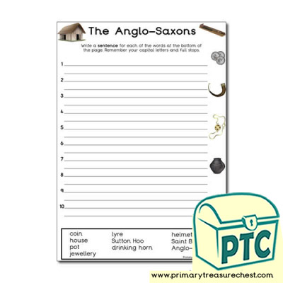 Anglo-Saxon Themed Sentence Worksheet