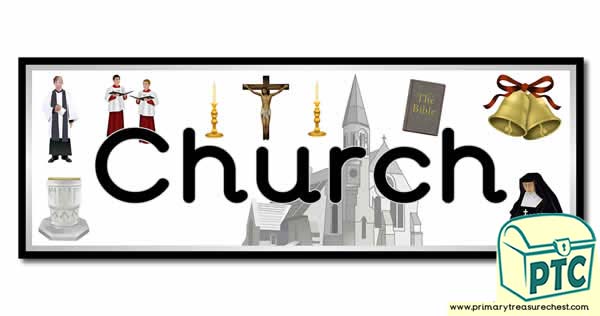 'Church' Display Heading/ Classroom Banner
