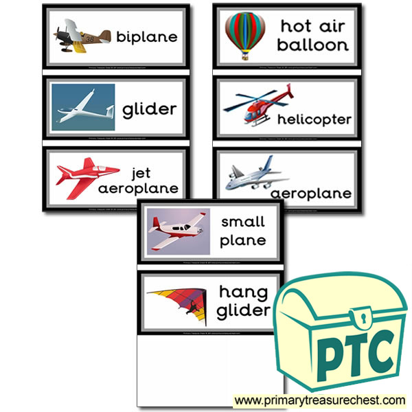 Air Transport Themed Flashcards