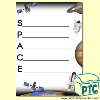 Space Themed Acrostic Poem