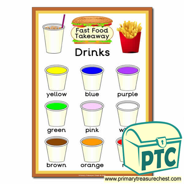 Fast Food Takeaway Colour Chart
