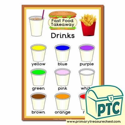 Fast Food Takeaway Colour Chart
