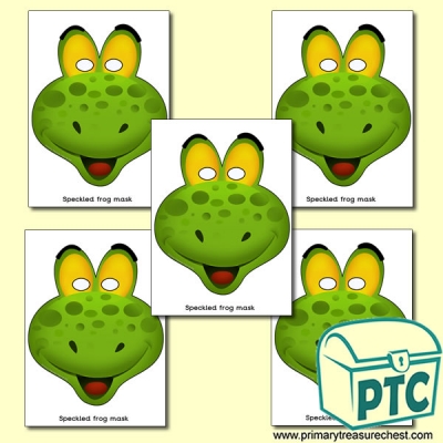 5 Speckled Frogs Role Play Masks - Primary Treasure Chest