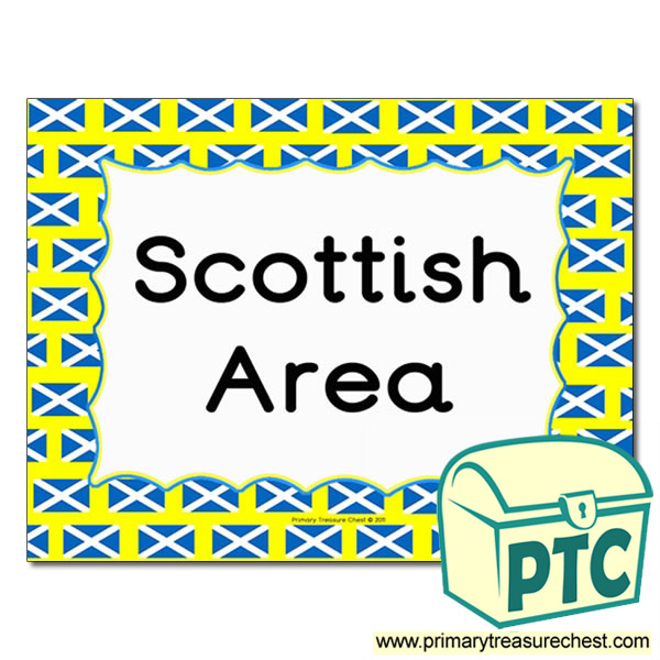Scottish area Classroom sign