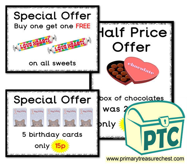 Role Play Newsagents Special Offers (1-20p)