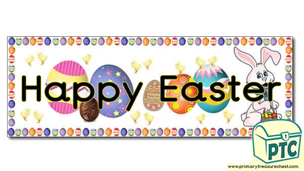  'Happy Easter' Display Heading/ Classroom Banner