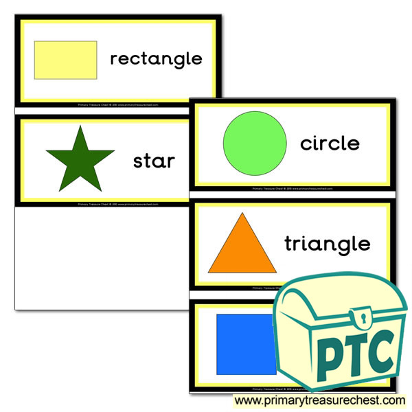 2D Shape Flashcards for Reception and Year 1