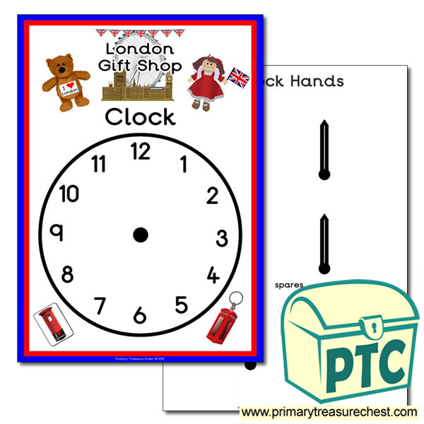 Role Play London Gift Shop Clock