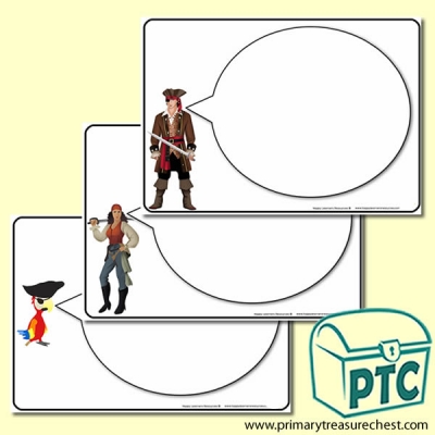 Pirate themed Speech Bubble Worksheet - Pirate Resources