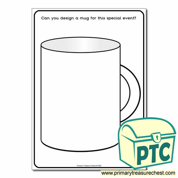 A4 'Design a Mug' worksheet.