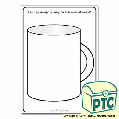A4 'Design a Mug' worksheet.