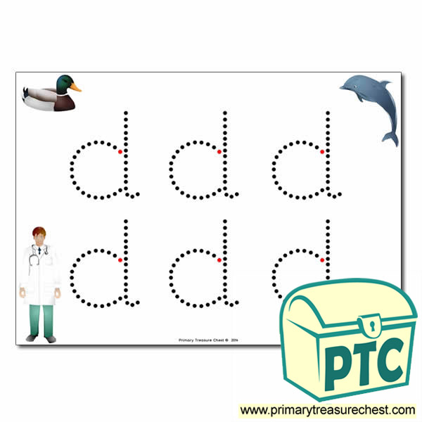 'd' Lowercase Letter Formation Activity - Join the Dots 