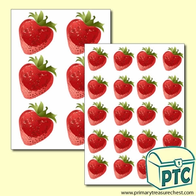 Strawberry Themed Big and Small Sheets