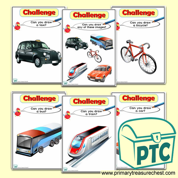 Land Transport Themed ICT Challenge Cards