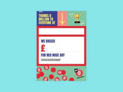 Red Nose Day Thank You Poster