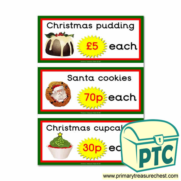 Christmas Cafe Prices (121p to £99)