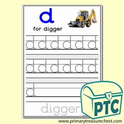 Letter Formation Activity Sheet - Letter d