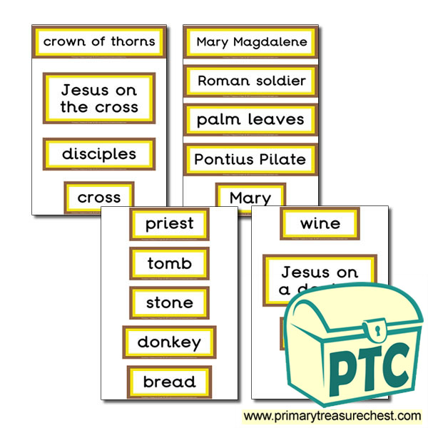 Easter Story Display Words