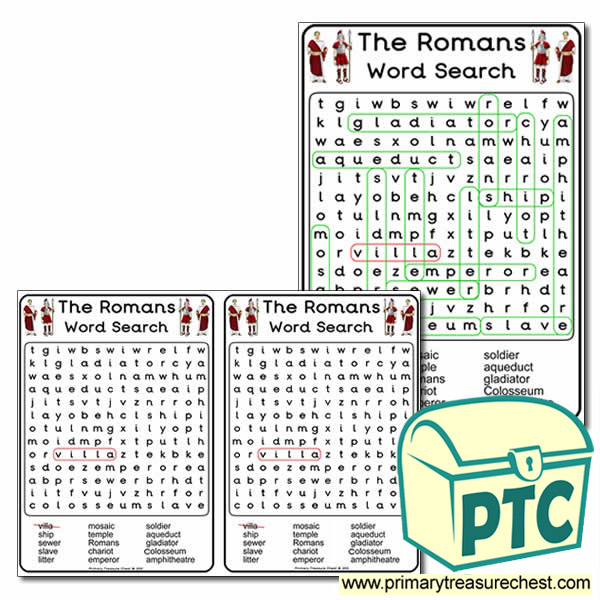 Roman Themed Word Search