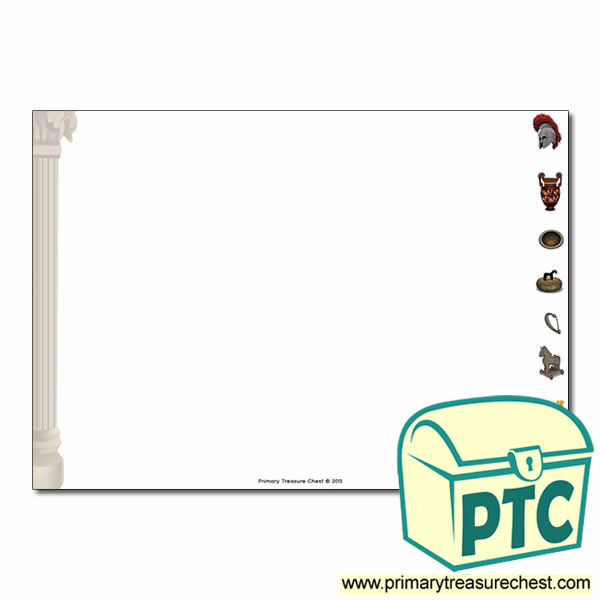 Ancient Greece Landscape Page Border/Writing Frame (no lines)