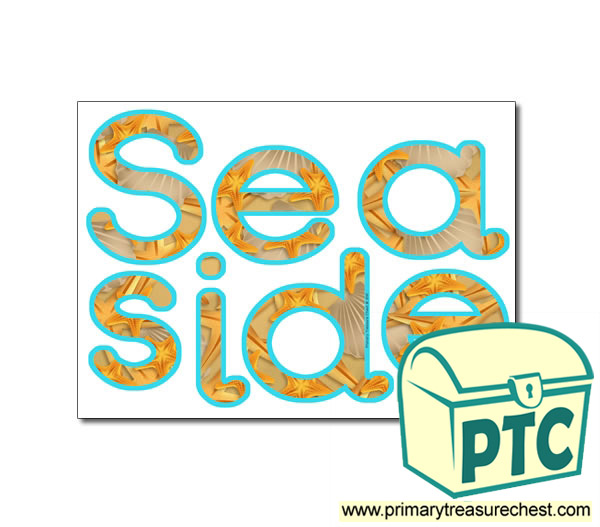 Seaside Themed Display Letters
