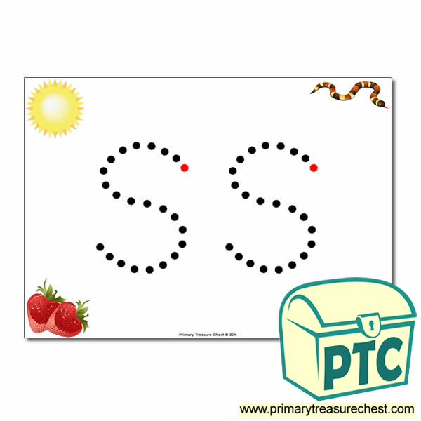 's' Lowercase Letter Formation Activity - Join the Dots 